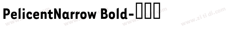 PelicentNarrow Bold字体转换